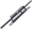 Oedema 11" Heavy Duty Barrel Bolt Latch Stainless Steel Cane Bolt Silver Gate Drop Rod Stopper for Wooden Fence, Shed Door, Yard Door, Barn Door, with 15Mm Thick Lock Core