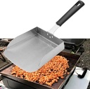 Stainless Food Mover Flat Top Grill Accessories Steel Griddle Scraper Tool Large Griddle Spatula Fried Food Scoop Stir Fry Spatula