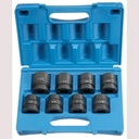 Grey Pneumatic 1 In. Drive Standard Length Fractional Impact Socket Set - 8 Piece