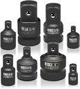 NEIKO 30223A 8 PC Impact Socket Adapter Set, SAE, Cr-V Steel, Adapters & Reducer Set, Ball Detent, 1/4”, 3/8”, 1/2", 3/4”, 1”