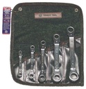 Wright Tool 9429 5Pc. Ratcheting Box Wrench Set 1/4" Thru 7