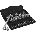Wera 05004018001 0.25 In. Drive Metric Zyklop Metal Ratchet Set, 28 Piece