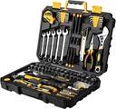 DEKO 158 Piece Tool Set-General Household Hand Tool Kit,Auto Repair Tool Set, with Plastic Toolbox Storage Case