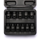 CASOMAN 3/8-Inch Drive Pipe Plug Socekt Set, SAE, CR-MO, Tapered Male Square Drive, Chamfered Female Square Drive,11 Pieces Set