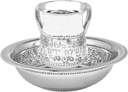 The Kosher Cook, 33 Oz Stainless Steel Netilat Yadayim Cup and Basin - for Washing Ritual