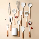 GROFRY 1 Set Spatula Heat-Resistant Food Grade Waterproof Cooking Noodle Spoon Slotted Spatula for Dining Room