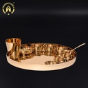 Proudlyindia Bronze Dinner Set, Kansa Thali Set, Bronze Thali Set, Luxury Dinner Set, Dinnerware Set, Serving Set, Kansa Thali Online, Thali Set Price