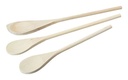 Goodcook 3-Piece 10" and 12" Natural Hardwood Stirring Spoons Set, Brown