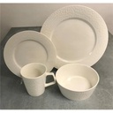Red Vanilla RW100-016 Rain Drop White Dinner Set - 16 Piece