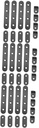 GLEAVI 72 Pcs Angle Code Bracket 90 Degree Bracket Wall Hanging Bracket Flat Corner Brace Hanging Shelves for Wall Black Shelves Brackets for Shelves Stainless Steel Right Angle