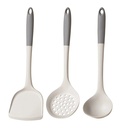 Mzwoshinx Silicone Kitchen Set [3 PCS] High Heat Silicone Kitchen Set Rubber Set Food Grade Baking & Kitchen Utensils for Baking Cooking and Mixing （3Pcs） Spatula