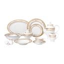 Lorren Home Trend 57-Piece Bone China Dinnerware Set for 8 People - Chloe