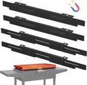 Upgraded Magnetic Wind Guards for 36,Blackstone Griddle - Stainless Steel Screens Protect Flame, Hold Heat - Fit Blackstone Grill Accessories and Hood,Black