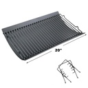 Searglow 20 Inch Ash Pan/Drip Pan for Chargriller 5050 Charcoal Grill, Replacement Parts with 2Pcs Fire Grate Hanger