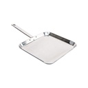 Chef'S Secret T304 High-Quality Stainless-Steel 11-Inch Square Griddle Ideal for Grilling and Presenting Your Favorite Creations