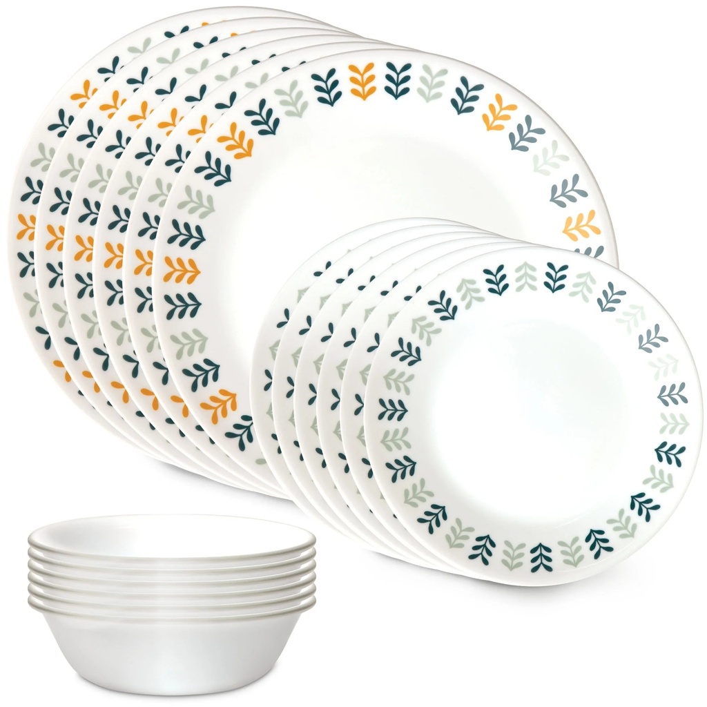 Corelle Anders 18-Piece Dinnerware Set - Modern Scandinavian Design