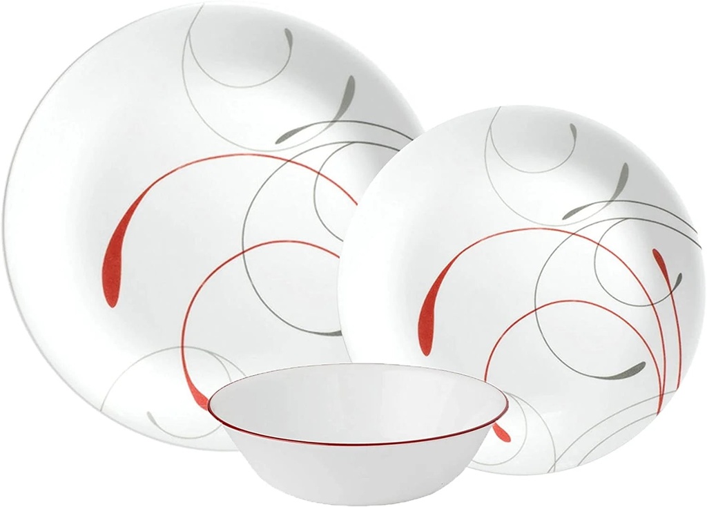 Corelle 18Pc Dinner Set - Chip & Break Resistant Dinnerware