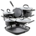 Kitchenaid Hard Anodized 10 Piece Nonstick Pots and Pans Set, Onyx Black
