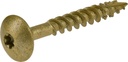 Power Pro 47873 Lag Screws, 1/4" X 2", Star Drive Construction Lag Screws, Rust Resistant, Ceramic Coated Bronze, 5Lb Tub, 250 Pcs