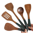 Travelwant Wooden Spurtle.Acacia Wooden Cooking Utensils for Non Stick Cookware .Light Weight and Handy Spurtle Kitchen Tool for Cooking