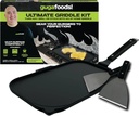 Guga Foods Ultimate Griddle Kit, Stainless Steel Spatulas, Multi-Surface Compatibility, 4-Piece Kit