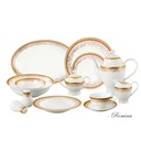 Lorenzo La Luna Collection 57 Piece Dinnerware, Serves 8, China