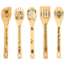 Ongmies Kitchen Clearance Organizers and Storage Wooden Spoons Spatula Set Themed Cooking Utensils Non Stick Carve Spoons Burned Cookware Kitchen Gadget Kit Housewarming Gift Chef Kitchen Decor Khaki
