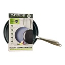 Greenpan Swift Ceramic Nonstick Frypan Pan Skillet Set, 10" & 12", Black