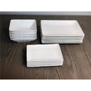 Red Vanilla RV750-518 Vanilla Marble Rectangular Dinner Set - 18 Piece