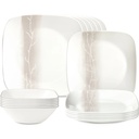 Corelle Wandering Grove 18-Piece Square Dinnerware Set
