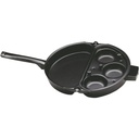 Norpro Nonstick Omelet Pan with Egg Poacher, One Size, as Shown