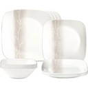 Corelle Wandering Grove 12-Piece Square Dinnerware Set