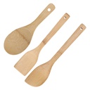 Ongmies Dinnerware Sets Clearance Kitchen Organizers and Storage Nonstick Pot Bamboospatula Stir Fry Spatula Cooking Spoon Shovel Set Khaki