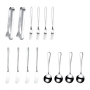 SHAPERME Silver Set Stainless Steel Baking Tools 14-Piec
