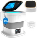 SAVALETOR Mini Washing Machine, 11.5L Large Capacity Collapsible Washing Machine, Foldable Portable Washer and Dryer with Spin for Travel,Baby Clothes, Socks