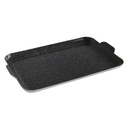 Nordic Ware Mini Ceramic Griddle, Gray, 11.5" X 7.2" X 1"