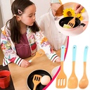 Kitchen Utensilssmall Kitchenware Real Cooking Set Beech Wood Solid Wood Children'S Fish Frying Shovel Small Wooden Shovel in Clearance