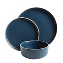 18Pc Stoneware Zuma Dinnerware Set Cobalt