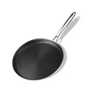 Innerwell 11'' Stainless Stee Nonstick Crepe Panl Honeycomb Coating Flat Skillet Tawa Dosa Tortilla Pan Pfoa-Free,Omelet Pan with All Stove Tops Available