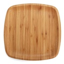 Belari Bamboo Plate Set - Bamboo Reusable Plates - Square Bamboo Plates - Wood Plates Dinnerware - Bamboo Dinner Plates - Bamboo Dinnerware Set - Eco Friendly Plates