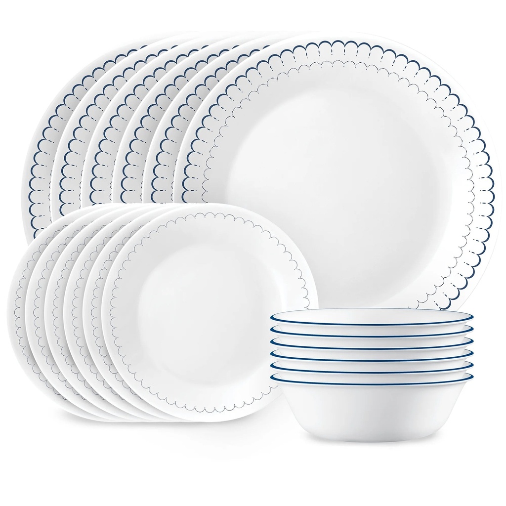 Corelle Caspian Lace Dinnerware Set - Service for 6