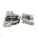Blum 38N355C.12X8S Screw-On Cabinet Hinge, 105 Degrees, 3/4" Overlay, Self Close, Compact 38N Series, Nickel Finish (Pack of 8)