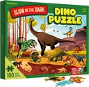 Glow in the Dark 100 Piece Dinosaur Puzzle for Kids - Dinosaurs Jigsaw Puzzles Toys for Boys & Girls Ages 6-8 - Christmas Birthday Gifts for Age 6 7 8 Year Old Toddler Boy Girl Gift - Dino Toys