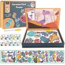 Dinosaur Puzzles Toy and Educational Toys Art Easel Animals Wooden Puzzles Games for 3 4 5 6 7 8 Year Olds Boys and Girls
