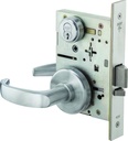Stanley Best 45H 7 D 14 H 626 RH 7-Pin Curved Return Standard Lever Lock, Storeroom, Satin Chrome, 2"