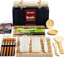 Sushi Making Kit, Delamu Upgrade 22 in 1 Sushi Maker Bazooker Roller Tools with Bamboo Mats