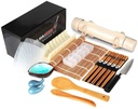 Sushi Making Kit, Delamu 20 in 1 Bamboo Sushi Rolling Kit