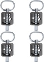 Spring Latch Lock, Weld-On Spring Latch Assembly, Trailer Gate Latch, Pack of 4 (Universal)