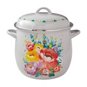 The Pioneer Woman Sweet Romance 12-Quart Enamel on Steel Stock Pot, Gray