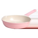 Paris Hilton Nonstick Fry Pan with Clean Ceramic Nonstick Coating, 10 Inch, Pink